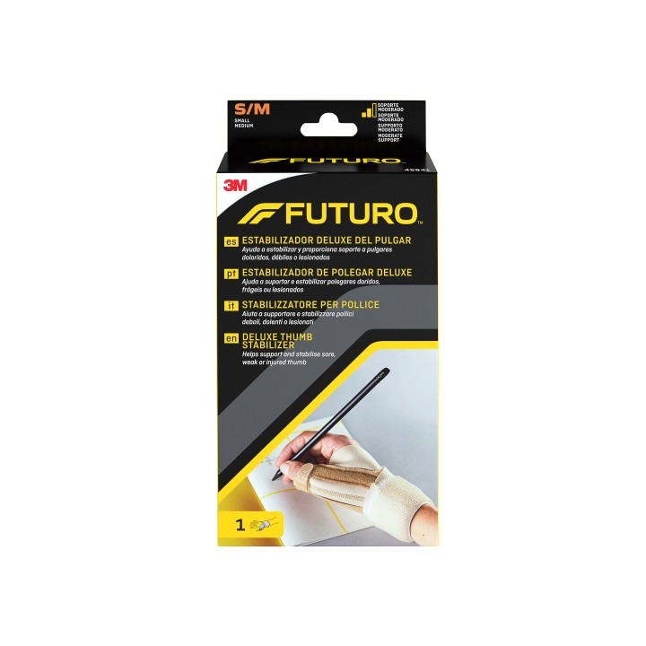Futuro Deluxe Estabilizador del Pulgar - Talla S/M (12.7 - 19.1cm) - Transpirable - Color Beige