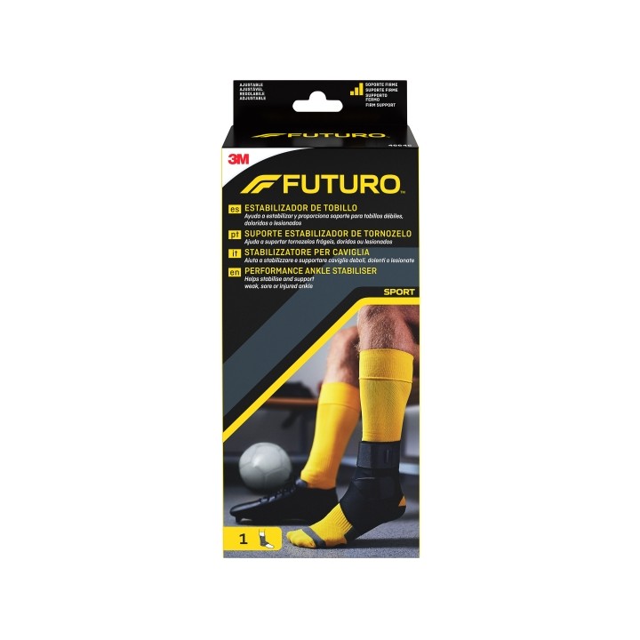 Futuro Tobillera - Ajustable (20.3 - 25.4cm) - Transpirable - Aisla la Humedad - Color Negro