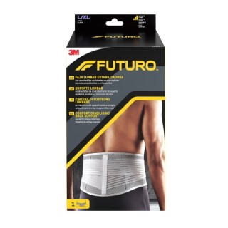 Futuro Faja Lumbar Estabilizadora - Talla L/XL (99.1 - 127cm) - Transpirable - Color Gris
