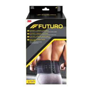 Futuro Faja Lumbar - Ajustable (73.7 - 129.5cm) - Transpirable - Elastico - Color Negro