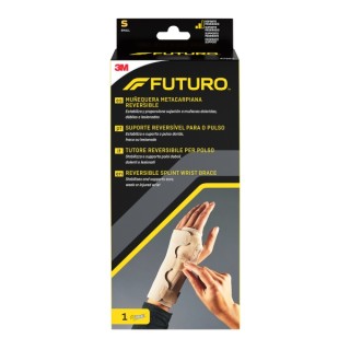 Futuro Soporte para Mano - Estabilizacion Metacarpiana - Talla S (12.7 - 15.9cm) - Reversible - Transpirable - Color Beige