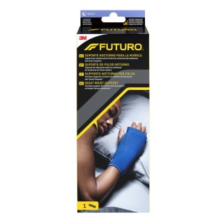 Futuro Soporte Nocturno para Brazo y Mano - Ajustable (13.3 - 22.9cm) - Transpirable - Color Azul
