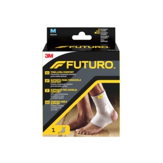 Futuro Comfort Tobillera - Talla M (31.8 - 38.1cm) - Transpirable - Elastico - Color Gris