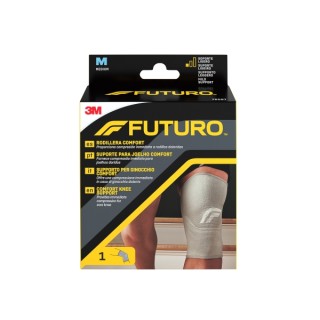 Futuro Comfort Rodillera - Talla M (36.8 - 43.2cm) - Transpirable - Elastico - Color Gris