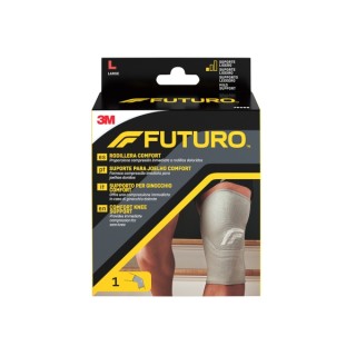 Futuro Comfort Rodillera - Talla L (43.2 - 49.5cm) - Transpirable - Elastico - Color Gris