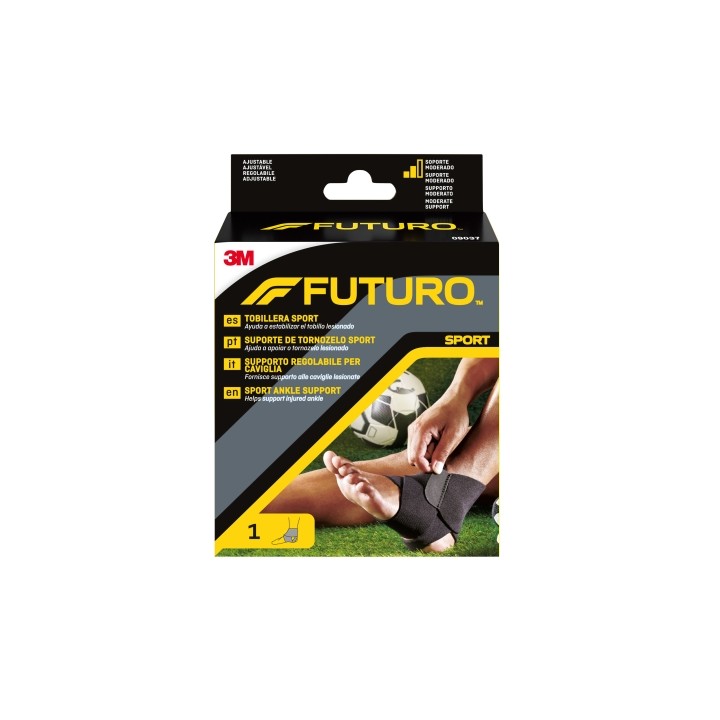 Futuro Sport Tobillera - Ajustable (17.8 - 27.9cm) - Color Negro