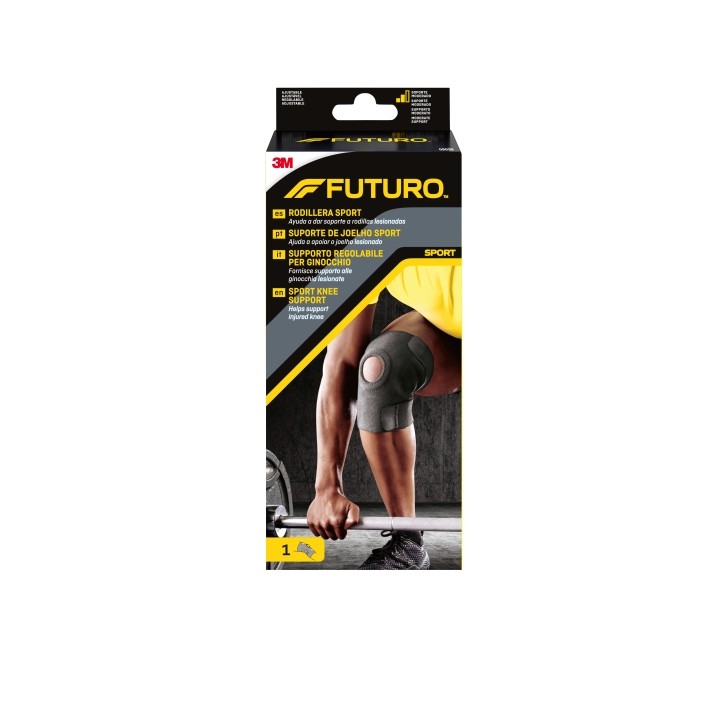 Futuro Sport Rodillera - Ajustable (33 - 44.4cm) - Color Negro