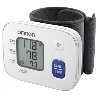 Omron RS2 Tensiometro de Muñeca - Deteccion Latido Arritmico - Intellisense - Deteccion Hipertension - Memoria 30 Lecturas - Col