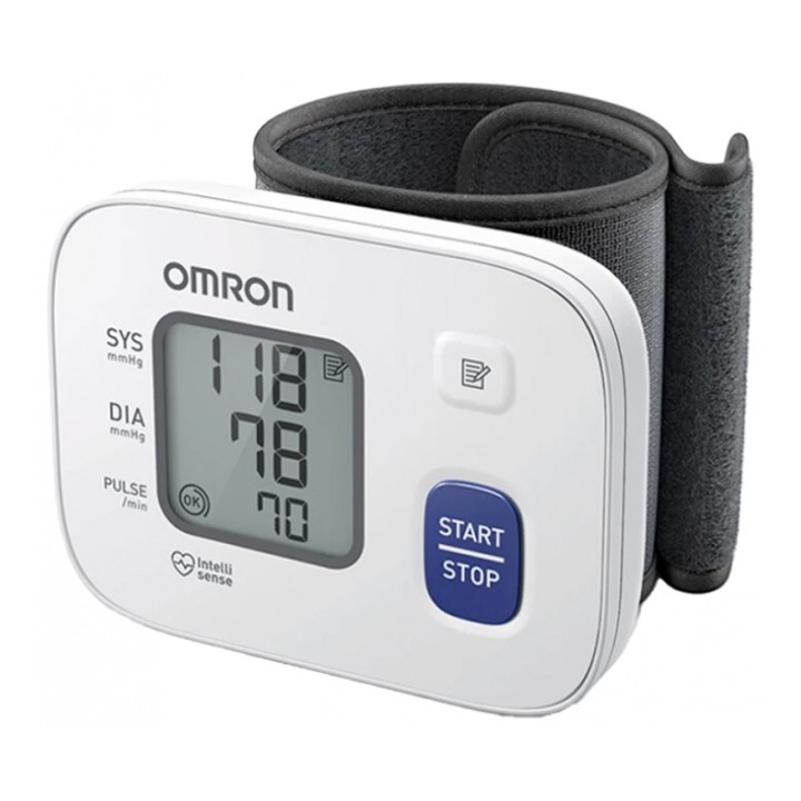 Omron RS2 Tensiometro de Muñeca - Deteccion Latido Arritmico - Intellisense - Deteccion Hipertension - Memoria 30 Lecturas - Col