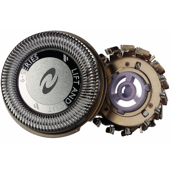 Philips Cabezal y Cuchilla de Recambio para Afeitadora - Sistema de Doble Cuchilla - Color Acero