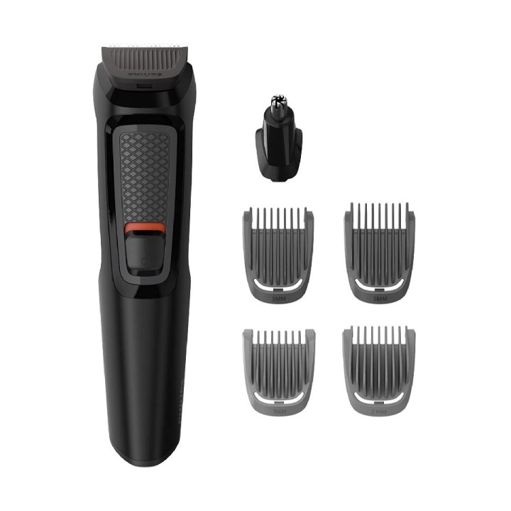 Philips Serie 3000 Recortadora de Barba Inalambrica - Incluye Accesorios - Recargable - Cuchillas Autoafilables de Acero - Inclu