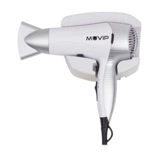 Muvip Secador de Pelo 2200W - Motor DC - Base para Colgar en Pared - 2 Velocidades y 3 Temperaturas - Boton Aire Frio - Cable 1.