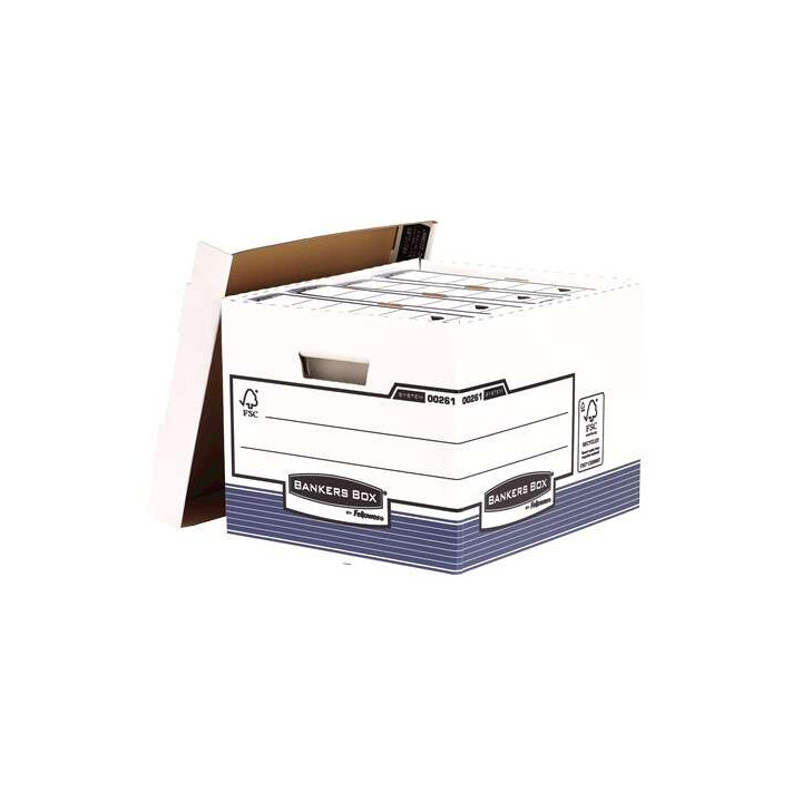 Fellowes Bankers Box Contenedor de Archivos - Montaje Automatico Fastfold - Carton Reciclado Certificacion FSC