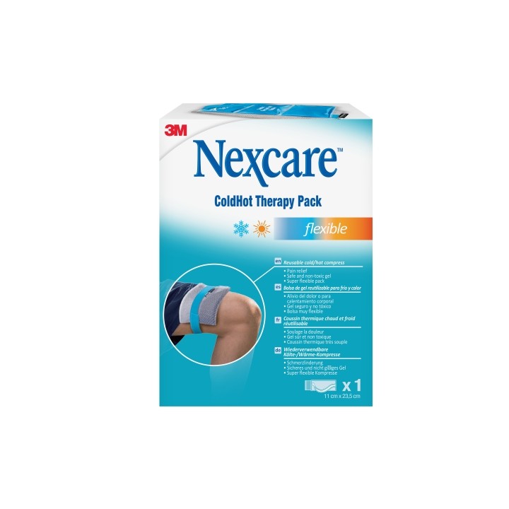 Nexcare Coldhot Therapy Flexible Compresa para Termoterapia - Gel - Frio o Calor Superficial - Incluye Funda Protectora - Color