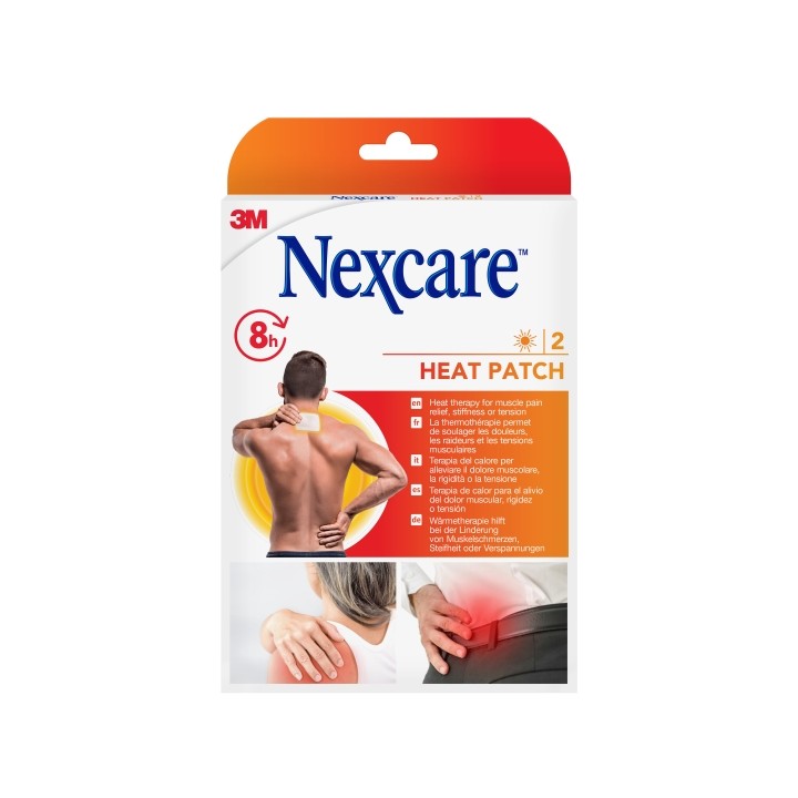 Nexcare Pack de 2 Parches Termicos - 9.5x13cm - Color Blanco