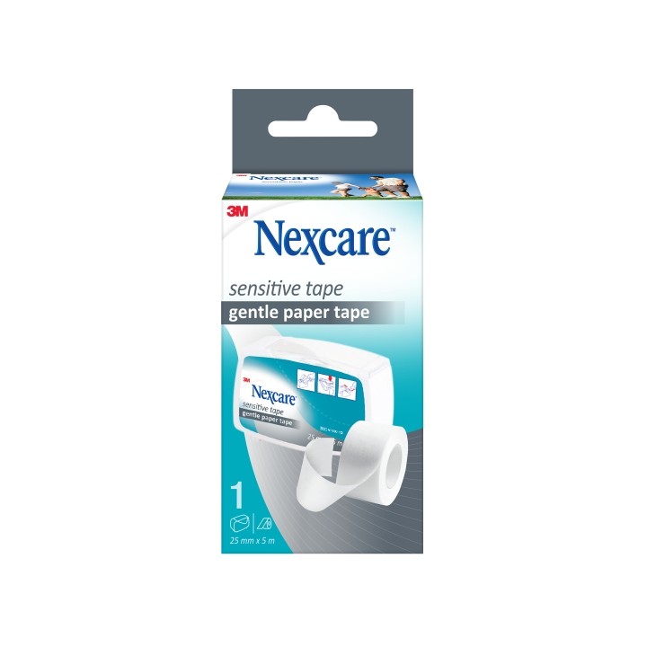 Nexcare Sensitive Esparadrapo - 25mm x 5m - Color Blanco