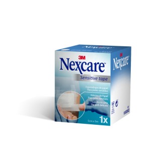 Nexcare Sensitive Esparadrapo - 50mm x 5m - Color Blanco