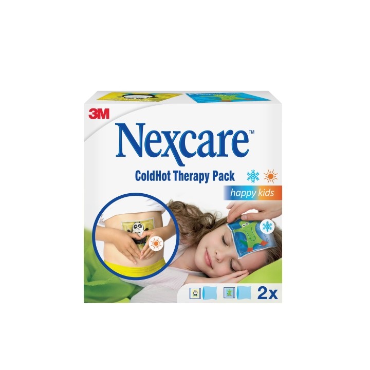 Nexcare Coldhot Therapy Pack de 2 Compresas Infantil para Termoterapia - Frio o Calor Superficial - Incluye Funda Protectora - C