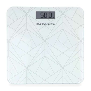 Orbegozo PB 2218 Bascula Electronica de Baño - Precision y Diseño Elegante para tu Salud y Bienestar - Pantalla LCD con Luz - Ac