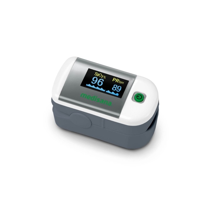 Medisana PM100 Pulsioximetro Digital de Dedo con Pantalla OLED - Medicion de Saturacion de Oxigeno SpO2 y Frecuencia Cardiaca -