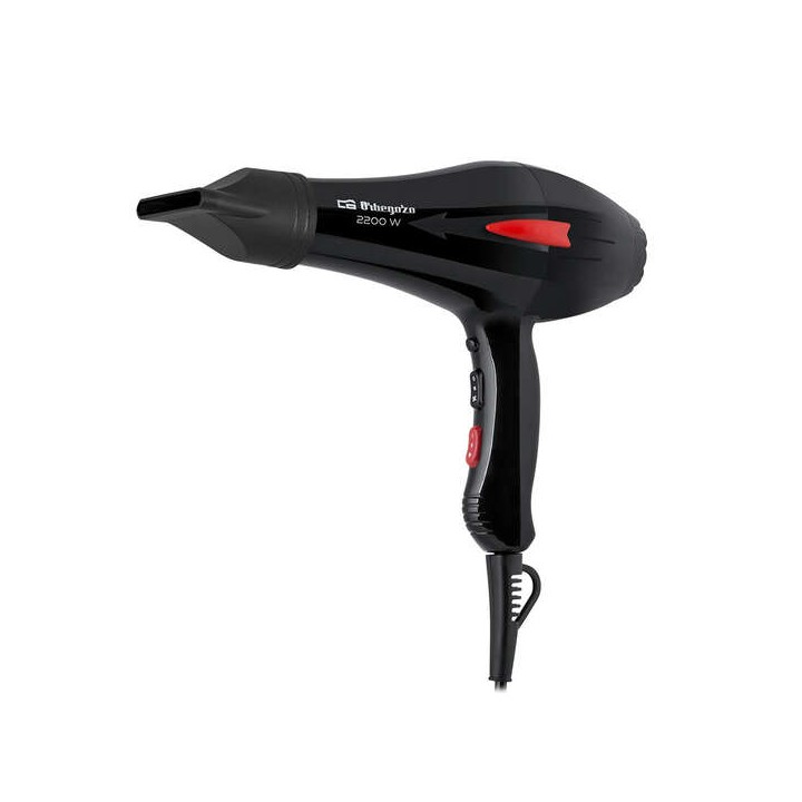 Orbegozo SE 2235 Secador Profesional - Motor AC Profesional - Pulsador de Aire Frio - 3 Niveles de Temperatura - 2 Concentradore