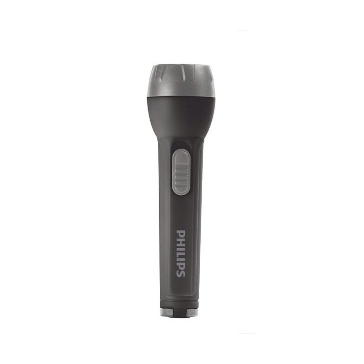 Philips Linterna LED - 22 Lumenes - Alimentacion a Pilas - Color Negro y Gris