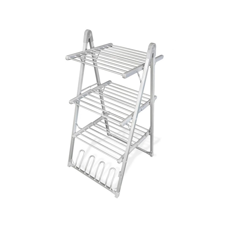 Innovagoods Verayer Tendedero Electrico Plegable - 300W - Soporta hasta 2.5kg por Nivel - Cable 140cm - Temperatura hasta 55ºC -