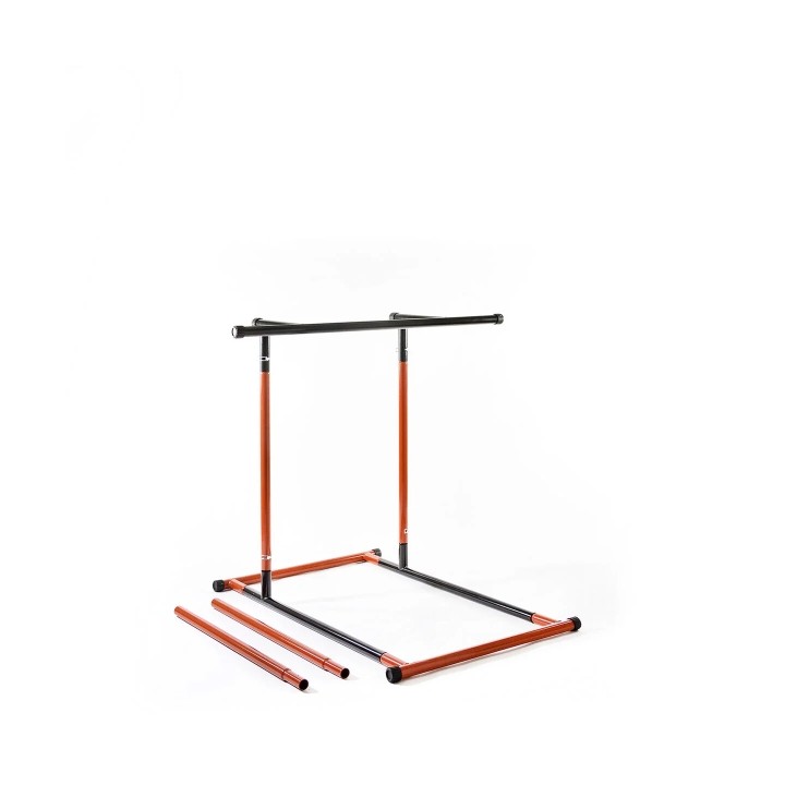 Innovagoods Estacion de Dominadas y Fitness - Soporta hasta 110kg - Altura Ajustable - Guia de Ejercicios Incluida - Bolsa de Tr