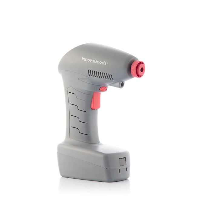 Innovagoods Airpro+ Compresor de Aire Portatil - Potencia 100W - Toma de Corriente de 12V - 25l/min - Cable 3.5m - Luz LED - Inc