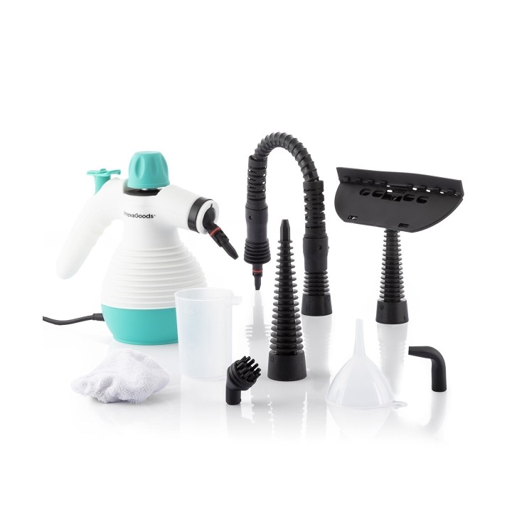 Innovagoods Limpiador a Vapor - 1000W - Autonomia hasta 20Minutos - Capacidad 350ml - Presion 3bar - Cable 2.8m - IPX4 - Incluye