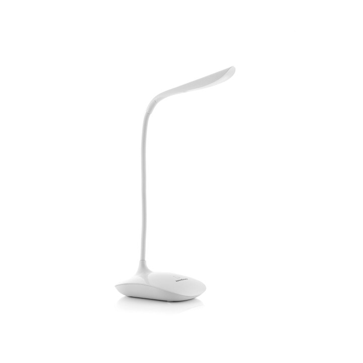 Innovagoods Lampara de Mesa LED - 2W - Bateria 1200mAh - Incluye Cable USB - Intensidad Regulable - Recargable - Multifuncion -