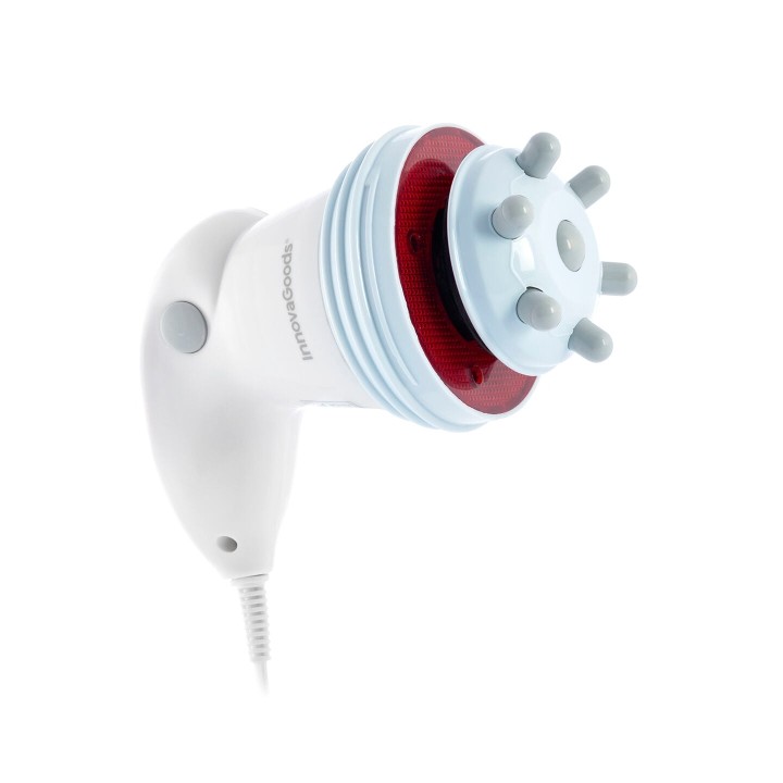 Innovagoods Cellyred Masajeador Anticelulitico Vibratorio con Infrarrojos 5 en 1 - Intensidad Regulable - 5 Cabezales Intercambi