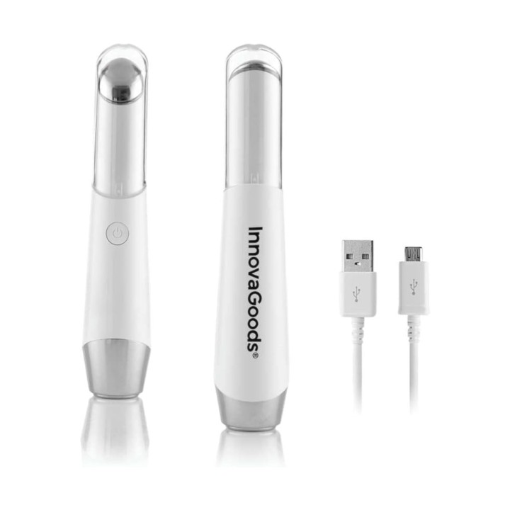 Innovagoods Therey Masajeador de Ojos Antiedad 3 en 1 - Bateria 300mAh - Fototerapia - Termoterapia - Vibracion - Recargable - B