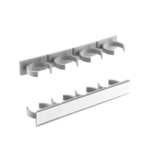 Innovagoods Jarlock Pack de 5 Organizador de Especias - 4 Soportes por Organizador - Divisible - Adhesivo Nano PU Gel - 20.2x2.4