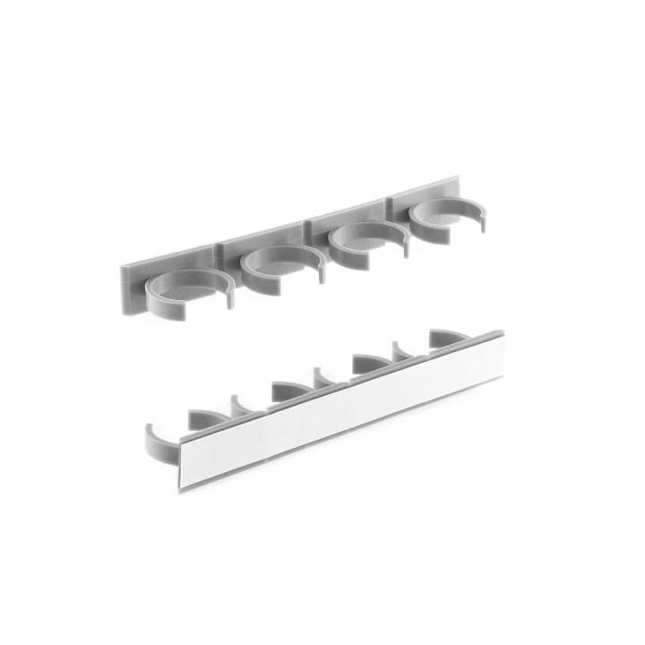 Innovagoods Jarlock Pack de 5 Organizador de Especias - 4 Soportes por Organizador - Divisible - Adhesivo Nano PU Gel - 20.2x2.4