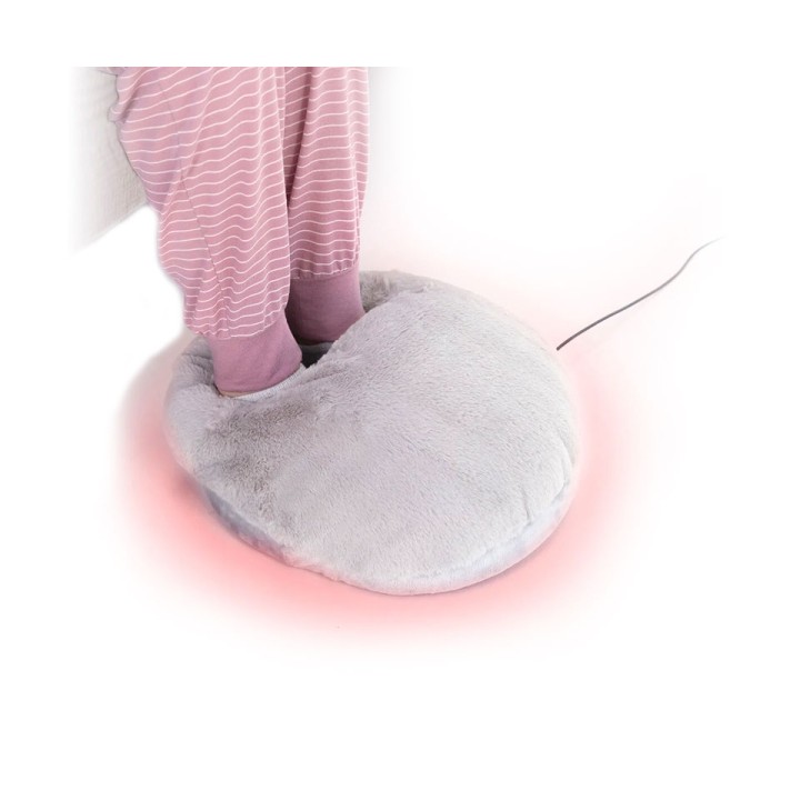 Innovagoods Calentador Electrico de Pies - Potencia 2100W - Cable 155cm - Temperatura Regulable - Antideslizante - Facil Limpiez