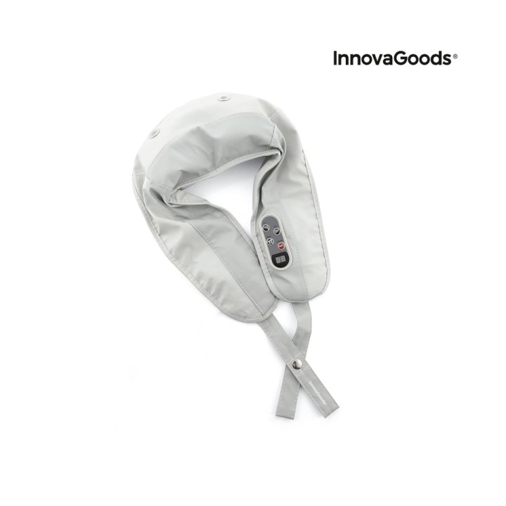 Innovagoods Tappilan Masajeador Electrico 2 en 1 - 20W - Cable 155cm - Pantalla LCD - 20 Niveles de Intensidad - Apagado Automat