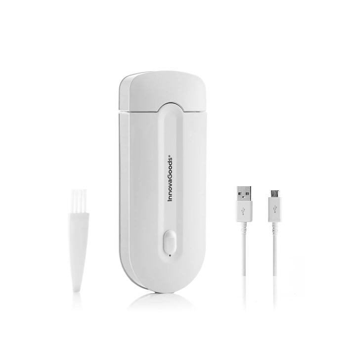 Innovagoods Epiluch Mini Rasuradora Recargable - Bateria de Litio 150mAh - Cabezal Desmontable - Incluye Cepillo de Limpieza - L