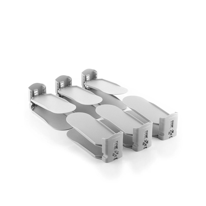 Innovagoods Sholzzer Pack de 6 Organizadores de Zapatos - Apertura Ajustable - Antideslizante - Desmontable - 10x10-17x26cm - Co