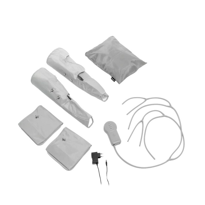 Innovagoods Maspres Masajeador de Piernas por Compresion de Aire - Cable 90cm - Presion hasta 96kPa - 4 Niveles de Intensidad -