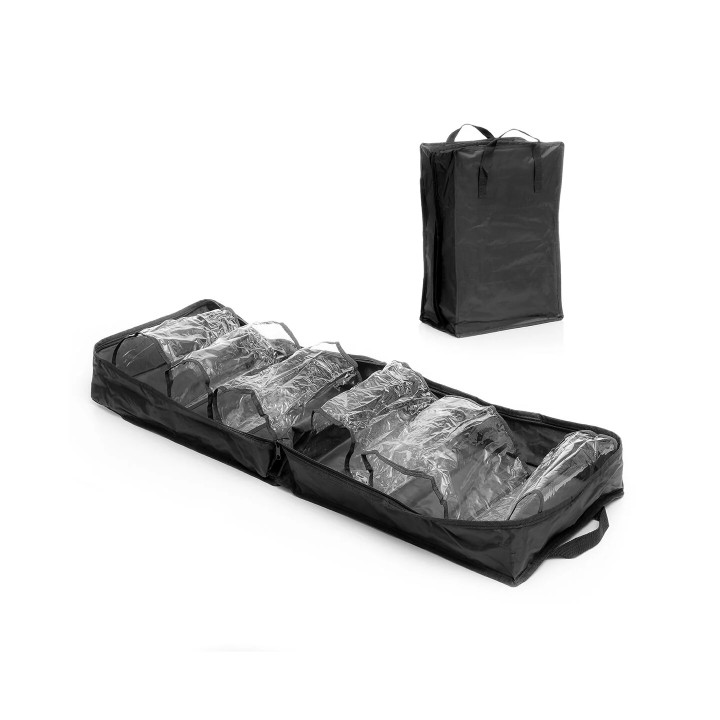 Innovagoods Doshen Bolso de Viaje para Calzado - Capacidad para 6 Pares - Asas de Transporte - Cremallera - 35x50x20cm - Color N