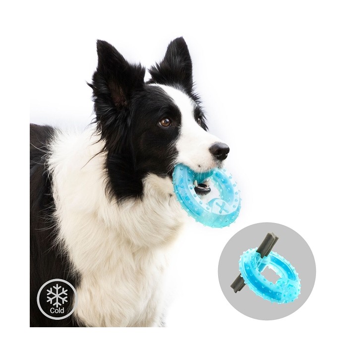 Innovagoods Glubiz Juguete Mordedor Congelable para Mascotas 2 en 1 - Caucho Termoplastico - Resistente y Duradero - Efecto Frio