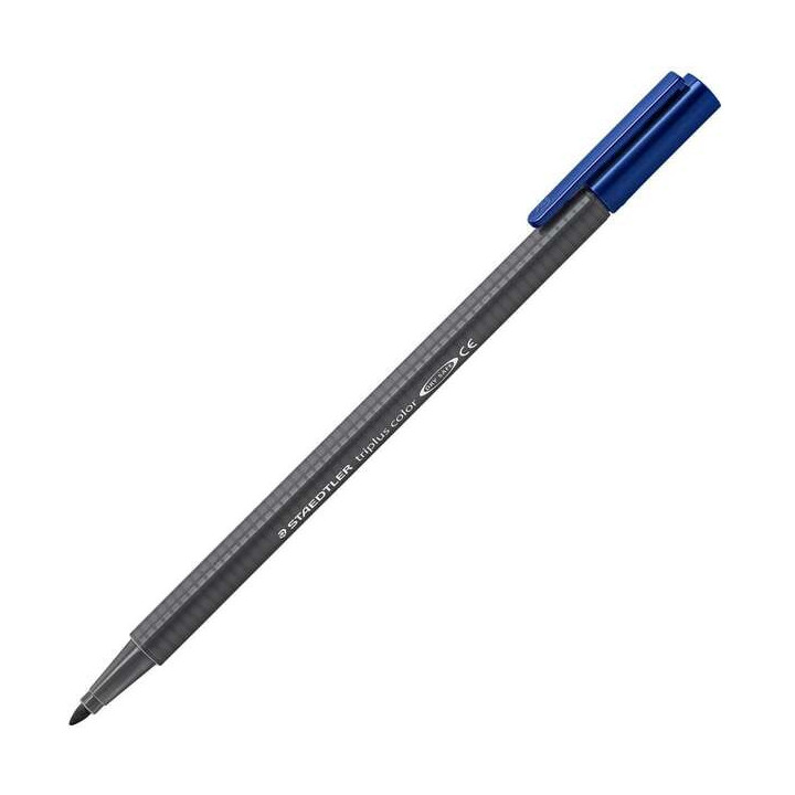 Staedtler Triplus Color 323 Rotulador de Punta Fina - Trazo 1mm Aprox - Tinta Base de Agua - Color Gris