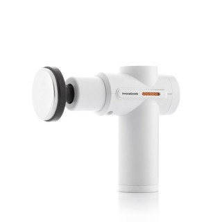 Innovagoods Masajeador Pistola de Masaje Muscular con Calor y Frio - 6 Cabezales Intercambiables - 6 Velocidades - Pantalla LCD