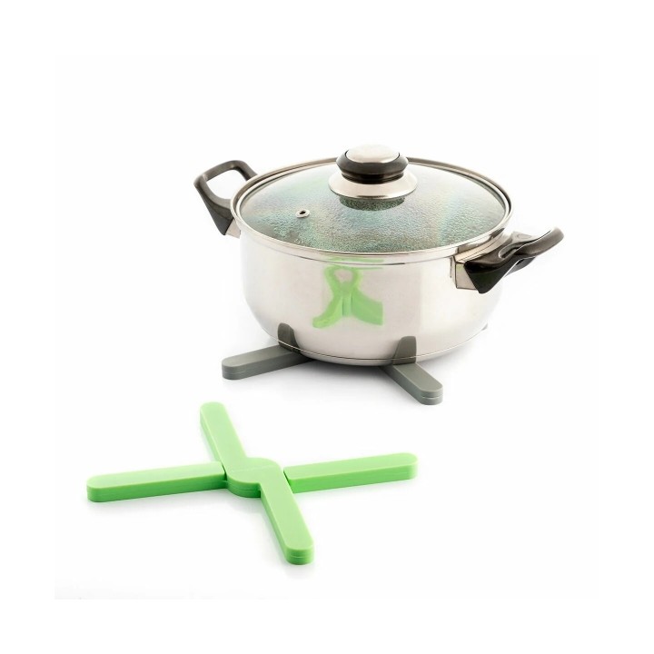 Innovagoods Folvet Pack de 2 Salvamanteles de Silicona - Plegable - Apto para Lavavajillas - Antideslizante - Facil Limpieza - 2