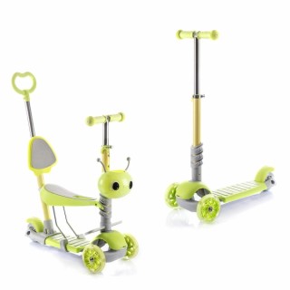 Innovagoods Scuvol Patinete Infantil Evolutivo 3 en 1 - Ruedas de 12cm - Soporta hasta 40kg - Incluye Accesorios - Altura Ajusta