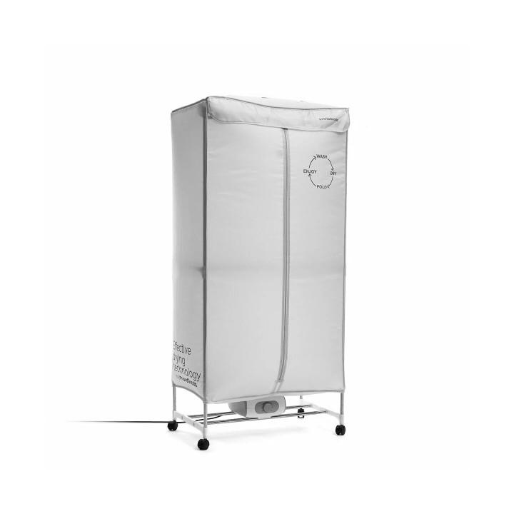 Innovagoods Dupledry Secadora Electrica Portatil de 2 Alturas - 1200W - Capacidad 15kg - Cable 140cm - Temperatura hasta 70ºC -