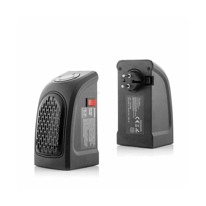 Innovagoods Heatpod Mini Calefactor Portatil - Potencia 400W - 2 Velocidades - Pantalla LED - Temperatura Regulable - Temporizad