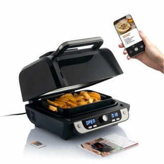 Innovagoods Fryinn 12-in-1 6000 Freidora de Aire con Grill - 3400W - 6L - Antiadherente - Incluye Accesorios - Temperatura Regul