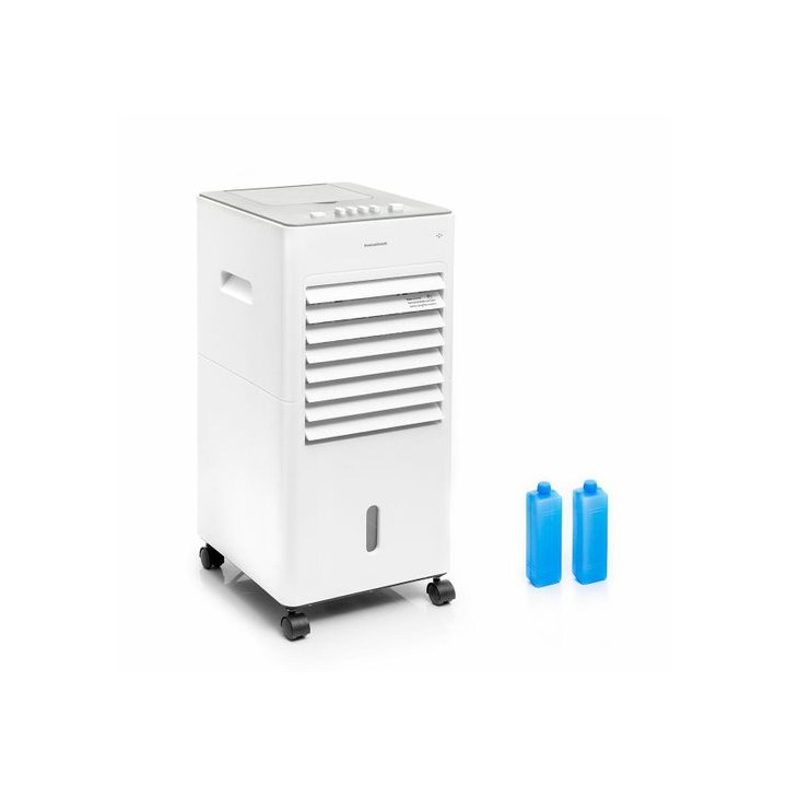 Innovagoods Airvecove Climatizador Evaporativo Portatil - 65W - Rango 15m2 - 3 Velocidades - Deposito de 5L - Cable 160cm - Func